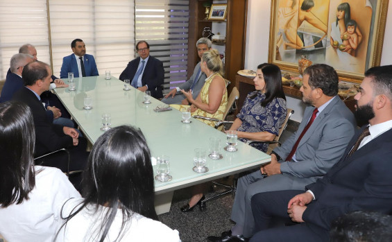 Governador Wanderlei Barbosa recebe visita do ministro do STJ e corregedor nacional de Justiça Luis Felipe Salomão