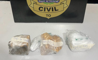 Na Capital, grávida de oito meses é presa pela Polícia Civil transportando drogas em ônibus com destino a Gurupi