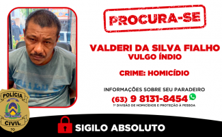 Polícia Civil procura homem investigado por homicídio ocorrido em 2023 na Capital