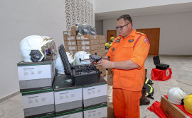 Corpo de Bombeiros Militar do Tocantins recebe 598 materiais e equipamentos da Secretaria Nacional de Segurança Pública