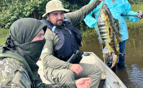 Naturatins percorre municípios de norte a sul do Estado, apreende 64 kg de pescado e mais de 2 mil metros de redes