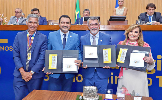 Governador Wanderlei Barbosa é homenageado em sessão solene de comemoração aos 35 anos da Assembleia Legislativa