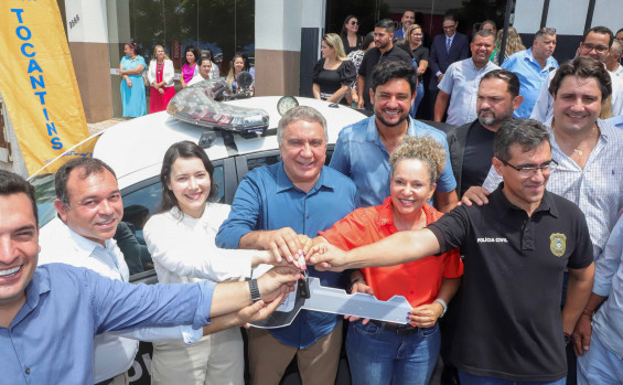 Governador em exercício Laurez Moreira entrega viatura e inaugura Comando Regional de Policiamento, para fortalecer ações de segurança em Gurupi e região