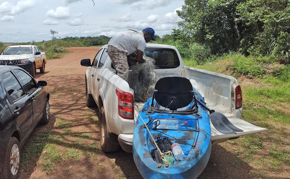 No combate à pesca predatória, Naturatins apreende 5.950 metros de redes, 40 quilos de pescado e aplica mais de R$ 14 mil em multas