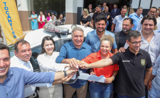 Em Gurupi, Governador em exercício Laurez Moreira entrega viatura para Delegacia da Mulher  e inaugura Comando Regional de Policiamento para fortalecer ações de segurança na região