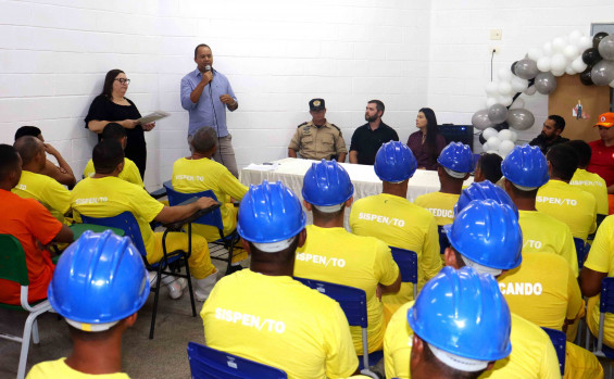 Cidadania e Justiça realiza formatura de 21 pessoas privadas de liberdade no curso de Construção Civil na Unidade de Tratamento Penal Regional Barra da Grota