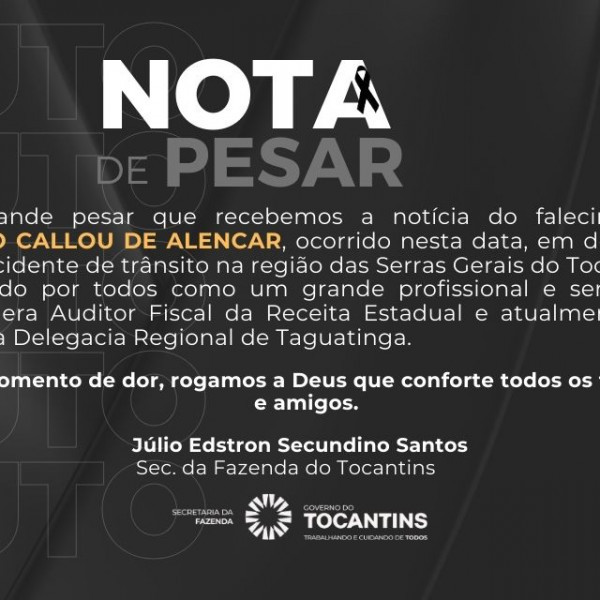 NOTA DE PESAR