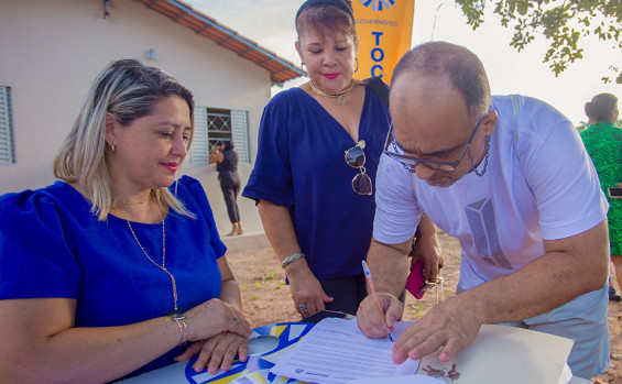Vice-governador Laurez Moreira participa da entrega de unidades habitacionais do programa Pró-Moradia, no Taquari