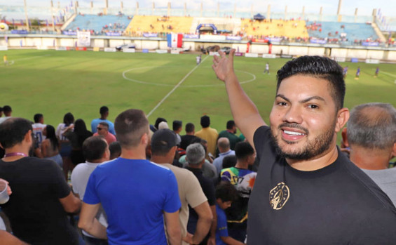 Em Araguaína, governador Wanderlei Barbosa prestigia semifinal do Campeonato Tocantinense