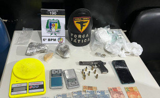 PMTO prende suspeito por tráfico de drogas no setor Taquari