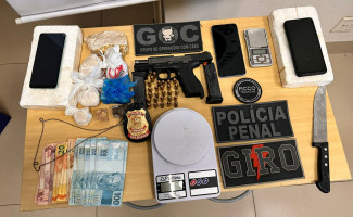 Operação FICCO: Em Palmas, casal é preso pelos crimes de tráfico de drogas, organização criminosa e posse ilegal de arma de uso restrito