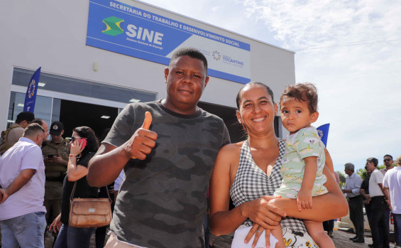 Governador Wanderlei Barbosa inaugura Sine em Luzimangues e destaca ampliação de vagas de emprego para o distrito de Porto Nacional