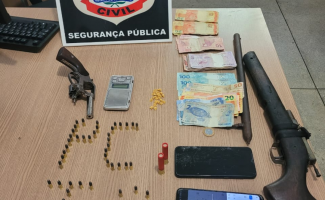 Em Miracema, Polícia Civil estoura ponto de venda de drogas e prende homem em flagrante por tráfico e posse ilegal de arma de fogo
