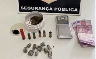 No interior do Estado, Polícia Civil cumpre mandado de busca e apreende drogas, dinheiro e munições 
