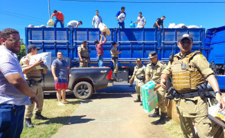 Polícia Militar se une em solidariedade ao Rio Grande do Sul e realiza campanha de arrecadação de donativos