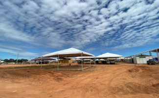 Governo do Tocantins intensifica montagem da estrutura do Pavilhão da Mineração na Agrotins 2024 