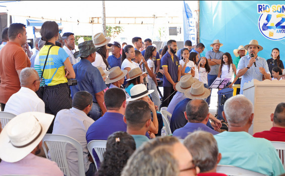 Governador Wanderlei Barbosa entrega obras de infraestrutura à população de Rio Sono ao prestigiar o 42º aniversário do município