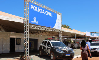 Na Agrotins 2024, estande da Segurança Pública conta com delegacia de polícia e banca de identificação
