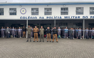 PMTO realiza visita institucional ao Colégio Militar da Polícia Militar do Paraná

