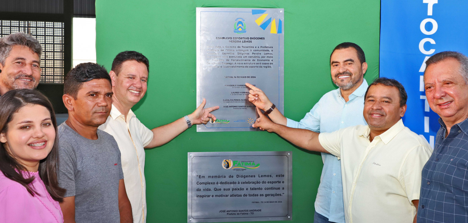 Governador Wanderlei Barbosa entrega obras do Complexo Esportivo Diógenes Pereira Lemos, em Fátima
