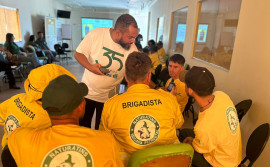 Naturatins realiza a terceira etapa da capacitação da Brigada Gavião Fumaça em  Bielândia
