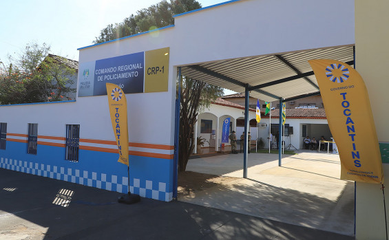 Em Paraíso do Tocantins, governador Wanderlei Barbosa inaugura sede do Comando Regional de Policiamento