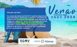 Secretaria da Administração disponibiliza programação com cursos EaD durante o mês de julho