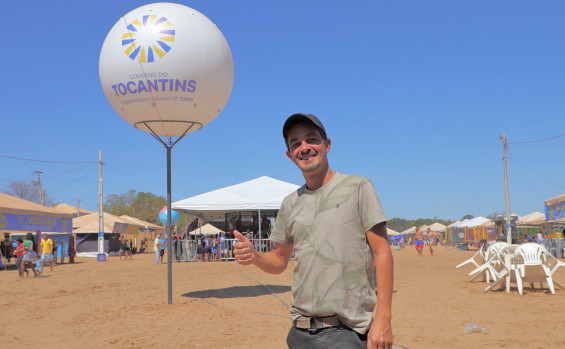 No extremo sul do Estado, temporada de praia de Paranã recebe investimento do Governo do Tocantins 