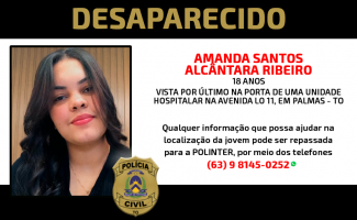 Governo do Tocantins assegura empenho da Polícia Civil nas buscas por jovem que desapareceu em Palmas