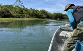 Ações de fiscalização do Naturatins recolhem mais de 2 mil metros de redes de pesca no Tocantins