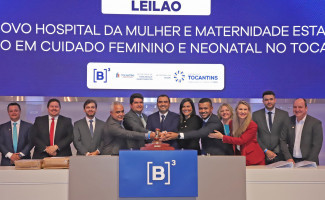 Governador Wanderlei Barbosa bate o martelo na B3, em São Paulo, para construção do Hospital da Mulher e Maternidade Estadual