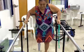 SES-TO realiza medições e entrega de próteses ortopédicas para pacientes do Serviço Especializado em Reabilitação, em Araguaína