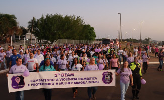 2ª Caminhada Agosto Lilás de combate à violência contra a mulher reúne centenas de pessoas em Araguaína