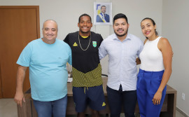 Governo do Tocantins recebe Jacky Goldmann, atleta finalista dos Jogos Olímpicos de Paris
 
