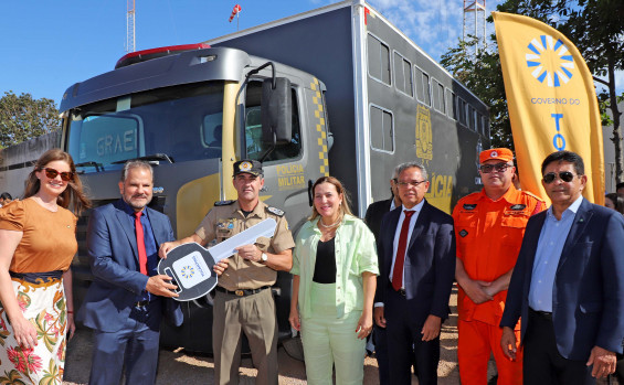 Governo do Tocantins entrega obras de Complexo Esportivo e novo bloco de saúde no Comando-Geral da Polícia Militar do Estado