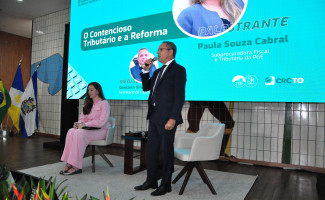 Secretário da Fazenda do Tocantins media a palestra "O Contencioso Tributário e a Reforma”