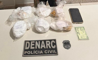 Em Palmas, Polícia Civil apreende adolescente com aproximadamente R$ 50 mil em entorpecentes