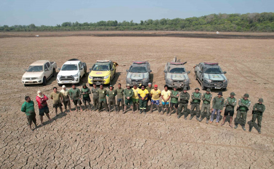 Durante Operação Gigante do Araguaia, Governo do Tocantins salva mais de 150 peixes na Ilha do Bananal