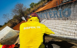 Seciju entrega mais de 1,4 mil blocos de artefatos de concreto produzidos com mão de obra carcerária à prefeitura de Araguacema