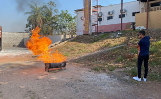 Hemocentro de Araguaína realiza treinamento de brigada de incêndio 