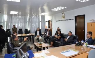Em visita à SSP-TO, General do Exército responsável pela missão de combate a queimadas destaca frentes de atuação