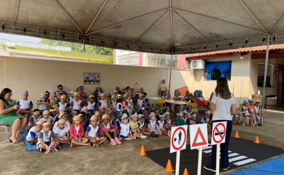 Governo do Estado realiza atividades lúdicas sobre segurança no trânsito com mais de 900 estudantes tocantinenses 