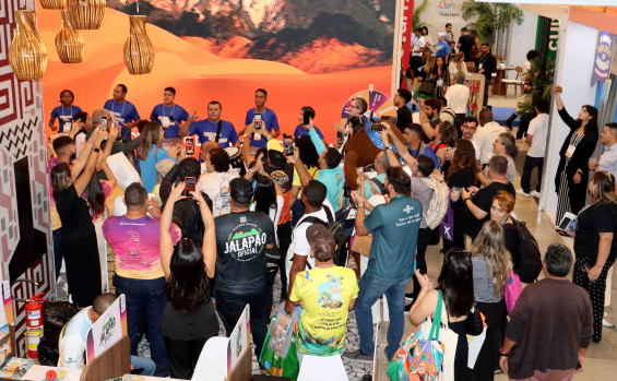 Governo do Tocantins atrai visitantes com música e comidas típicas na Abav Expo