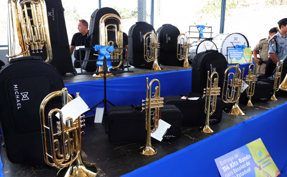 Com investimento de cerca de R$ 5 milhões, governador Wanderlei Barbosa inaugura reforma em escola estadual na Capital e entrega instrumentos musicais a 114 unidades de ensino 