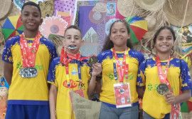 Com suporte do Governo do Tocantins, delegação tocantinense conquista 1° lugar da Série Bronze no badminton nos JEBs 2024