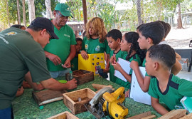 Governo do Tocantins fortalece aprendizado de estudantes com implantação de meliponário didático na zona rural de Palmas