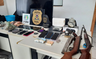Operação Narco Zero: No centro-norte do Estado, Polícia Civil prende quatro pessoas e apreende armas e drogas
