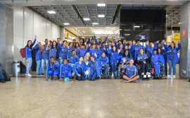 Delegação tocantinense chega a São Paulo para disputar Paralimpíadas Escolares 2024