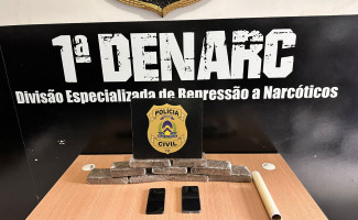 Em Palmas, Polícia Civil prende dois homens por tráfico de drogas e apreende mais de 5kg de maconha