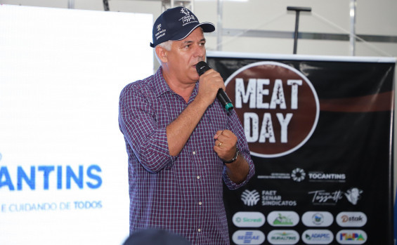Governador Wanderlei Barbosa participa do Meat Day e destaca importância do evento para o desenvolvimento do setor agropecuário 